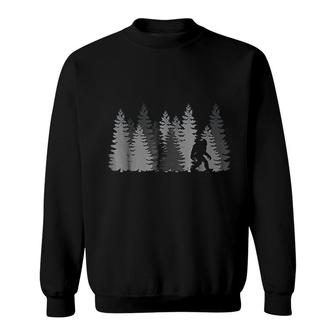 Bigfoot In The Forest Sasquatch Sweatshirt | Mazezy