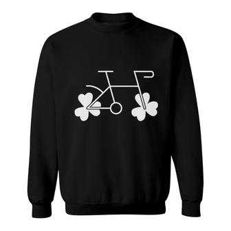 Bike Four Leaves Clover Sweatshirt | Mazezy
