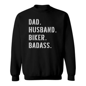 Biker Motorcycle Dad Gifts From Daughter Son Wife Sweatshirt | Mazezy