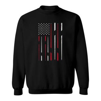 Billiard Usa Flag Snooker Cue Billiards Gift Snooker Sweatshirt | Mazezy