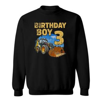 Birthday Boy 3 Years Old Gift Sweatshirt | Mazezy