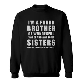 Birthday Gift Younger Brother From Sister - Funny Sweatshirt - Seseable