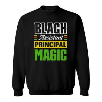 Black Assistant Principal Magic Teacher Funny Principal Sweatshirt | Mazezy