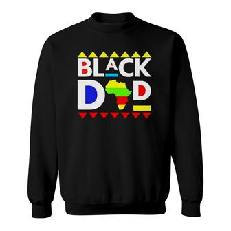 Black Dad Juneteenth King Father Africa Men Melanin Boys Son Sweatshirt | Mazezy
