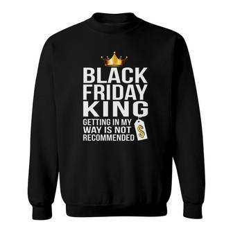 Black Friday King Shopper Gold Crown Sweatshirt | Mazezy