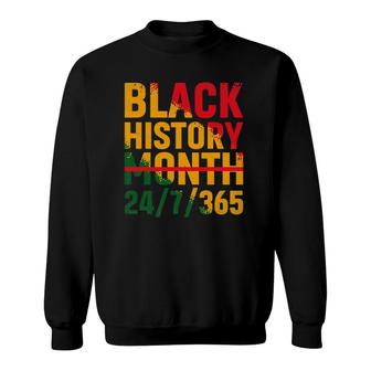 Black History Month 247365 Melanin Pride African American Sweatshirt | Mazezy