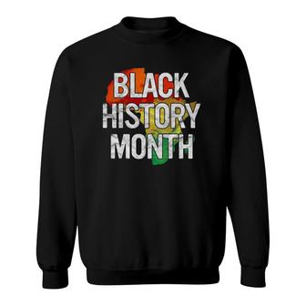 Black History Month Gift Black Pride Proud African American Sweatshirt | Mazezy