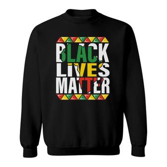 Black Lives Matter Black History Month Pride Men Women Kids Sweatshirt | Mazezy