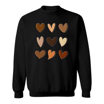 Black Queen Afro Melanin Shades Love African American Women Sweatshirt | Mazezy