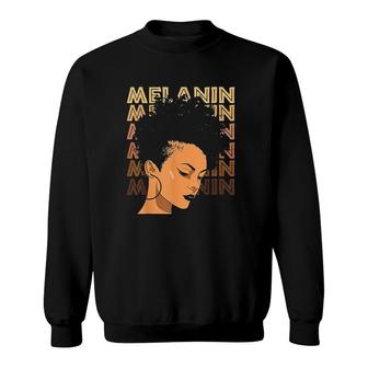 Black Strong Girl Afro Love Melanin African American Women Sweatshirt | Mazezy