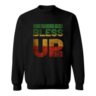 Bless Up Rasta Jamaica Sweatshirt | Mazezy