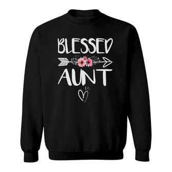 Blessed Aunt Floral Mother's Day Sweatshirt | Mazezy