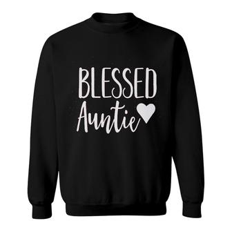 Blessed Auntie Aunt Vibes Sweatshirt | Mazezy