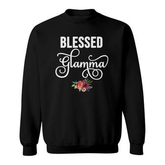Blessed Glamma New Glamorous Grandmother Gift Sweatshirt | Mazezy