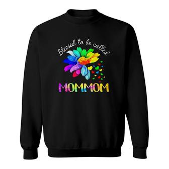 Blessed Grandmother Colorful Flower Blessed To Be Called Mommommother's Day Gift Sweatshirt | Mazezy
