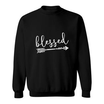 Blessed Thanksgiving Cute Graphic Printed Funny Thanksgiving Day Sweatshirt - Thegiftio UK