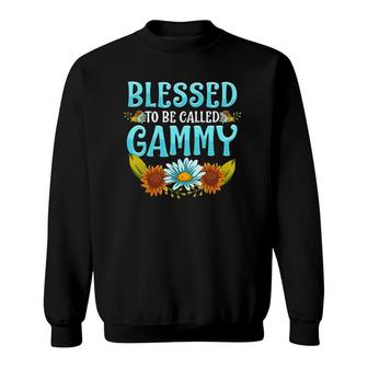 Blessed To Be Called Gammy Floral Cute Mother's Day Sweatshirt | Mazezy