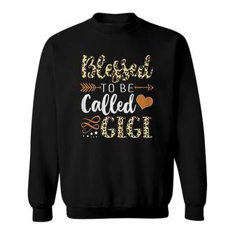 Blessed To Be Called Gigi Leopard Print Sweatshirt | Mazezy