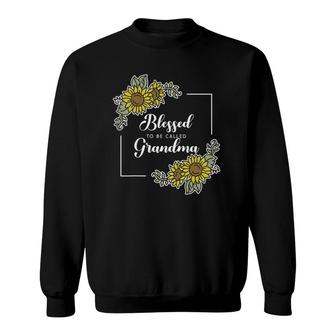 Blessed To Be Called Grandma Sunflower Mama Mom Mother's Day Sweatshirt | Mazezy DE