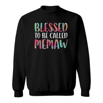 Blessed To Be Called Memaw Mother's Day Sweatshirt | Mazezy