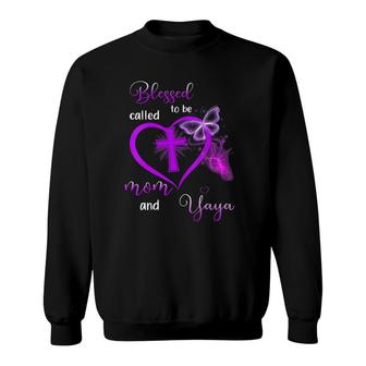 Blessed To Be Called Mom And Yaya Mother's Day Gifts Sweatshirt | Mazezy