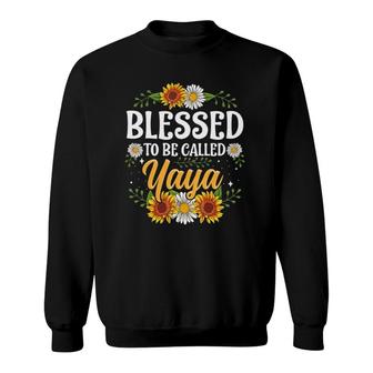 Blessed To Be Called Yaya Mothers Day Sweatshirt | Mazezy