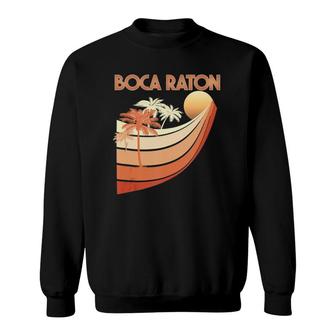 Boca Raton Retro Graphics 80S Style Fashion Apparel Tank Top Sweatshirt | Mazezy