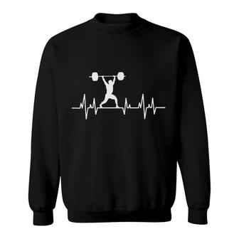 Bodybuilding Heartbeat Sweatshirt | Mazezy