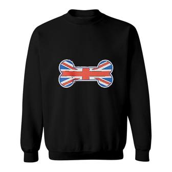 Bone Shaped United Kingdom Union Jack Flag Sweatshirt | Mazezy