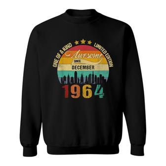 Born In December 1964 Vintage 57Th Birthday 57 Years Old Sweatshirt | Mazezy