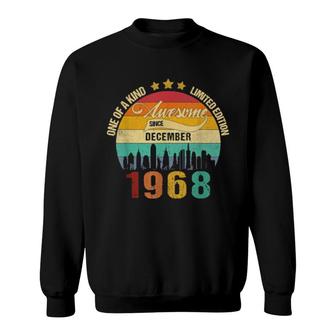 Born In December 1968 Vintage 53Rd Birthday 53 Years Old Sweatshirt | Mazezy