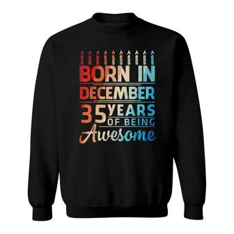 Born In November 1986 My Birthday 35 Years Of Being Awesome Sweatshirt | Mazezy