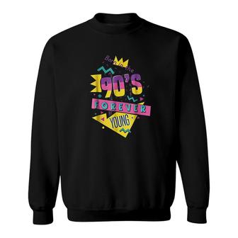 Born In The 90s Nineties Retro Forever Sweatshirt | Mazezy