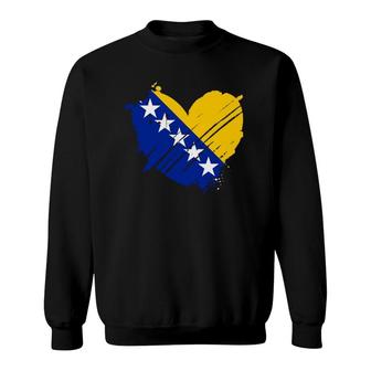 Bosnia And Herzegovina Flag I Love Bosnian Dna Gift Bosnians Sweatshirt | Mazezy
