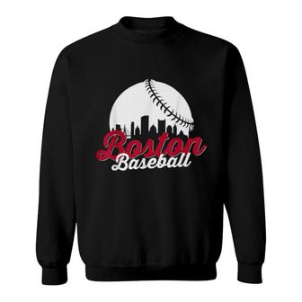 Boston Baseball Ball City Massachusetts Retro Vintage Sweatshirt | Mazezy