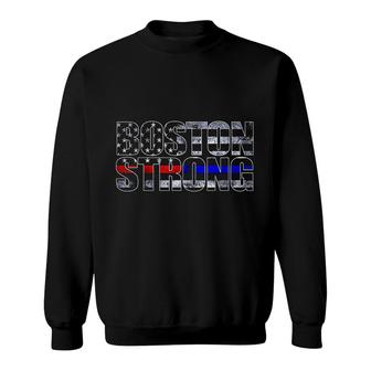 Boston Strong First Responders Flag Sweatshirt | Mazezy CA
