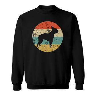 Boston Terrier Retro Boston Terrier Dog Sweatshirt | Mazezy