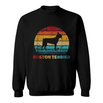 Boston Terrier Vintage Retro Sweatshirt | Mazezy
