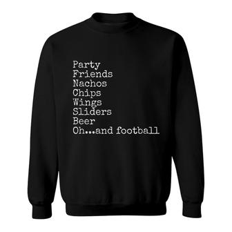 Bowl Game Super Party Foodie Beer Sweatshirt | Mazezy