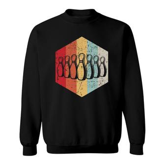 Bowling Bowler Retro Bowling Pins Bowling Sport Bowl Sweatshirt | Mazezy