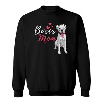 Boxer Mom - Cute German Boxer Lover Dog Owner Sweatshirt | Mazezy