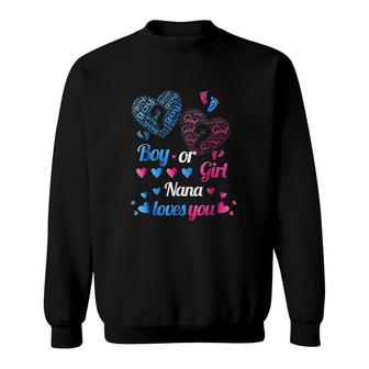 Boy Or Girl Nana Grandma Loves Sweatshirt | Mazezy UK