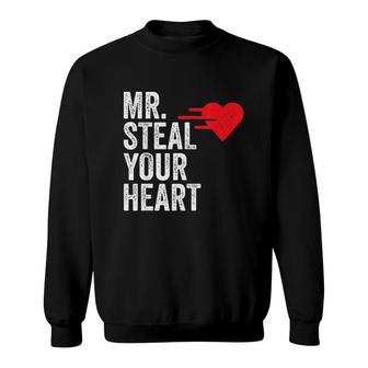Boys Valentine Mr Steal Your Heart For Boys Toddlers Sweatshirt - Thegiftio UK
