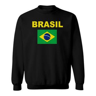 Brazil Flag Cool Brasil Flag Brazilian Flags Men Women Sweatshirt | Mazezy