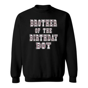 Brother Of The Birthday Baller Baseball Themed Party Sweatshirt | Mazezy