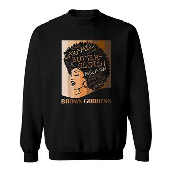 Brown Goddess Melanin Sweatshirt | Mazezy