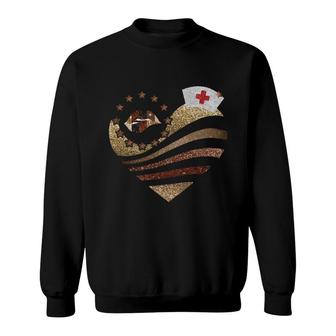 Brown Heart Design Sweatshirt | Mazezy