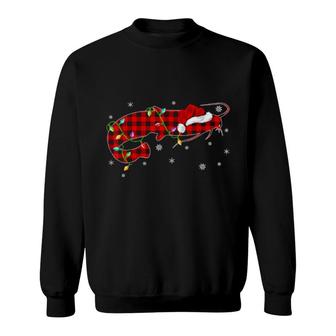 Buffalo Plaid Family Matching Catfish Christmas Pajama Sweatshirt | Mazezy