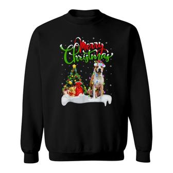 Bull Terrier Dog Xmas Lighting Bull Terrier Christmas Sweatshirt | Mazezy