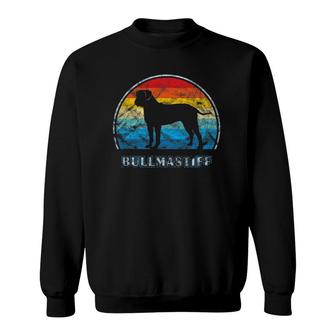 Bullmastiff Vintage Design Dog Vintage Retro Sweatshirt | Mazezy